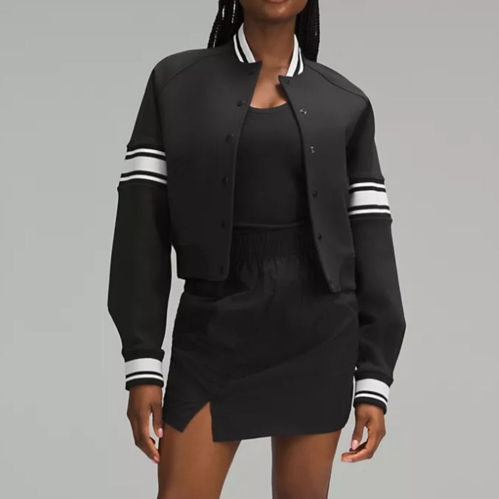 Lululemon Black High-Rise Ruched Mini Skirt In XXS